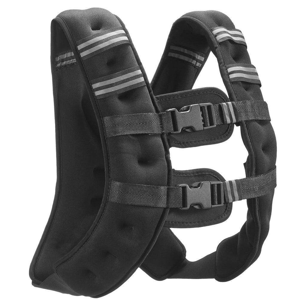 Weighted Vest, 16 Lbs Weight Vest with Reflective Stripe, Adjustable Buckle Body Weight Vest for Men Women, Workout Equipment for Strength Training, Running, Jogging, Fitness